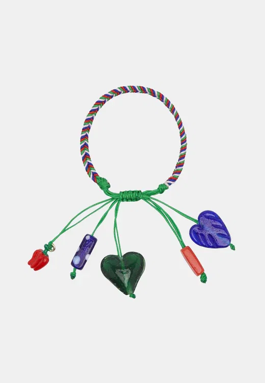 Tesori Cuore Macrame Charm Bracelet