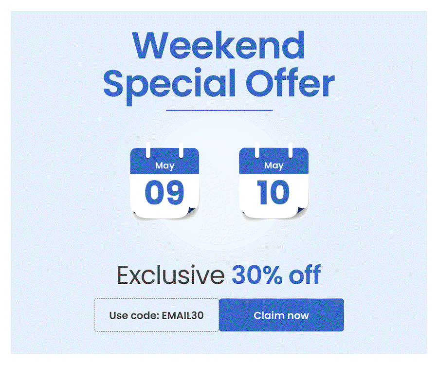 Exclusive 30% off | Use code : EMAIL30 
