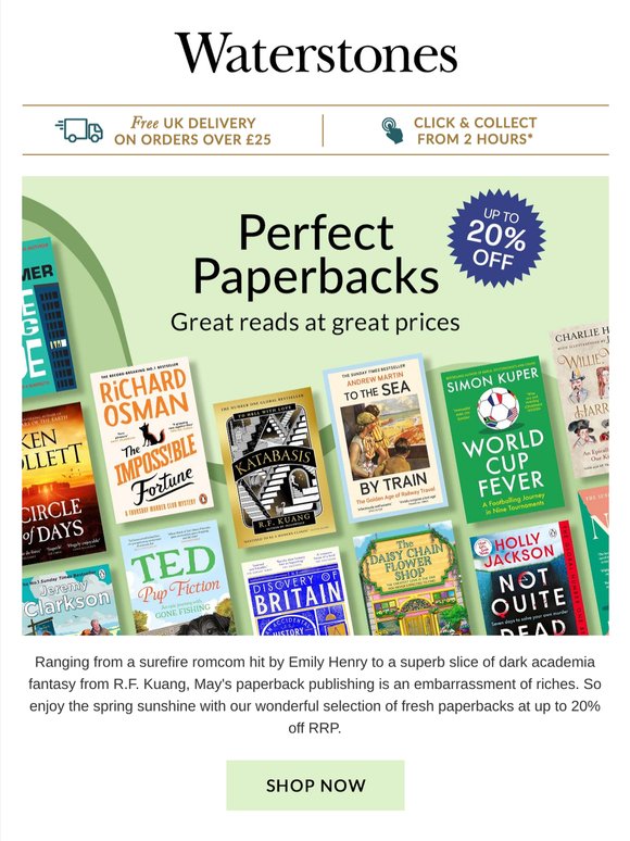 Fresh Paperback Bargains