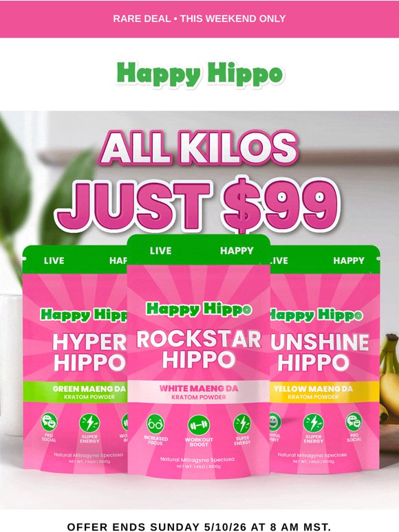All Kilos Just $99 😍 Ends TONIGHT