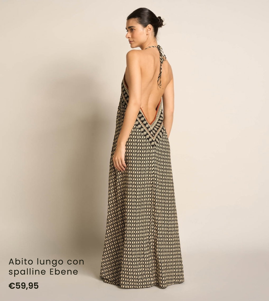 Abito Lungo con Spalline Ebene