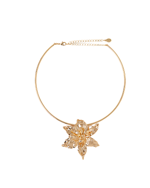 Statement Flower Collar Necklace