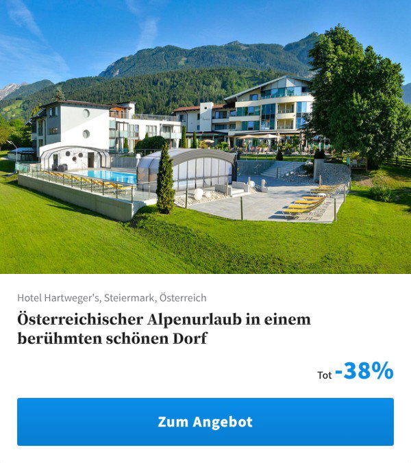 Österreichischer Alpenurlaub in einem berühmten schönen Dorf