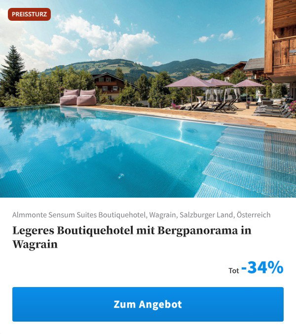 Legeres Boutiquehotel mit Bergpanorama in Wagrain