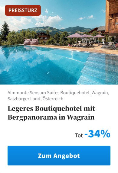Legeres Boutiquehotel mit Bergpanorama in Wagrain