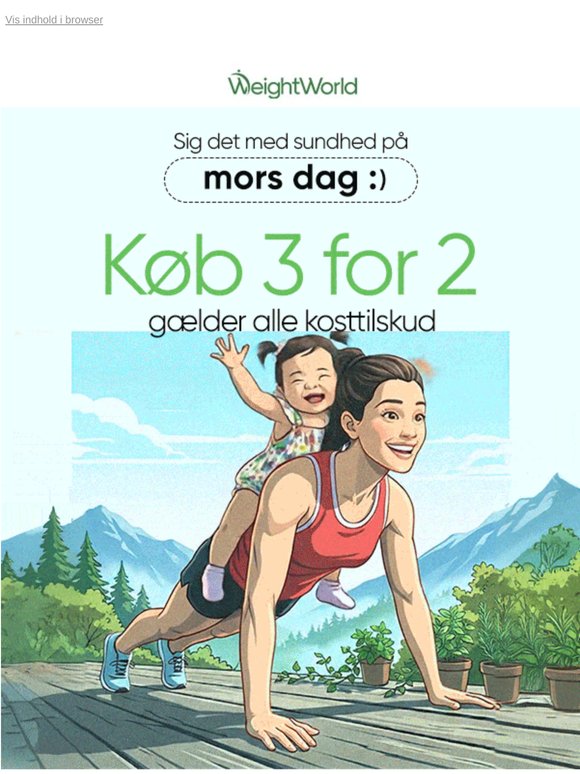 Mors dag-tilbud: 3for2 på kosttilskud