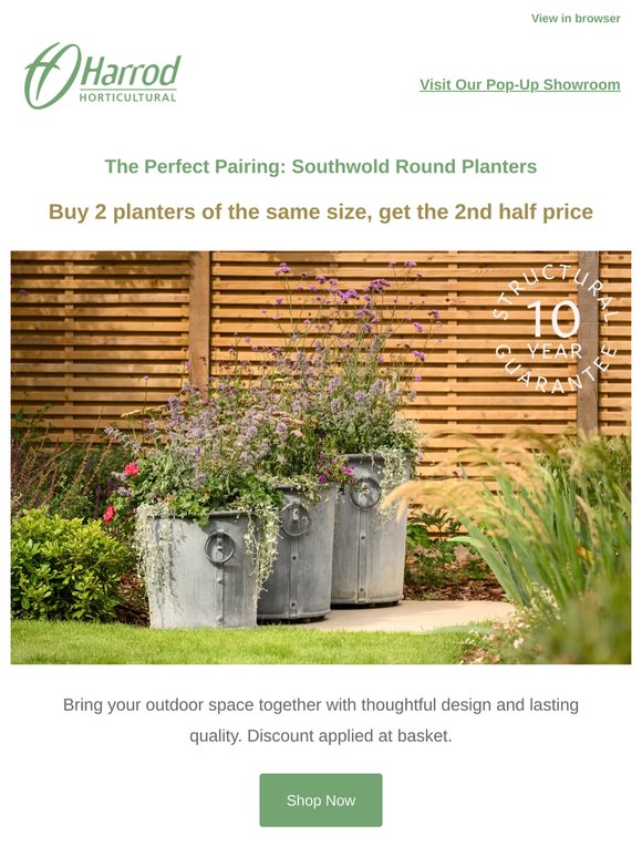 The Perfect Pairing: Southwold Planters Offer