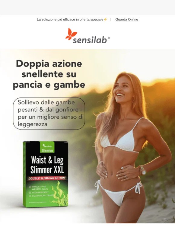 Elimina il grasso localizzato da pancia e gambe👙