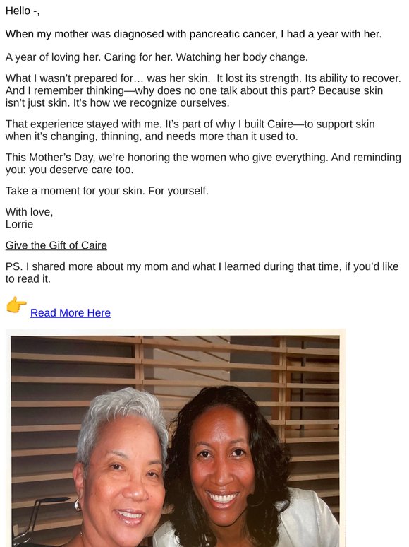 This one's personal. From Lorrie, with love.