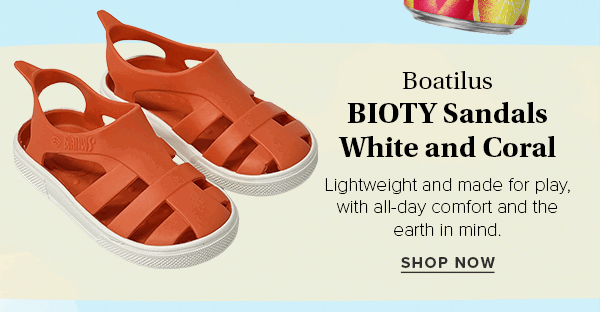 Boatilus BIOTY Sandals White and Coral