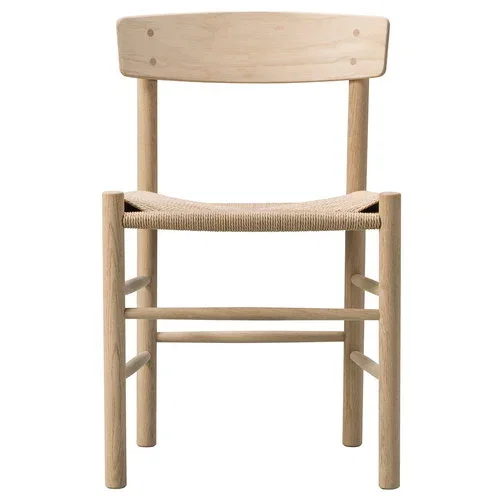 Sedia J39 Mogensen, rovere saponato - filo di carta