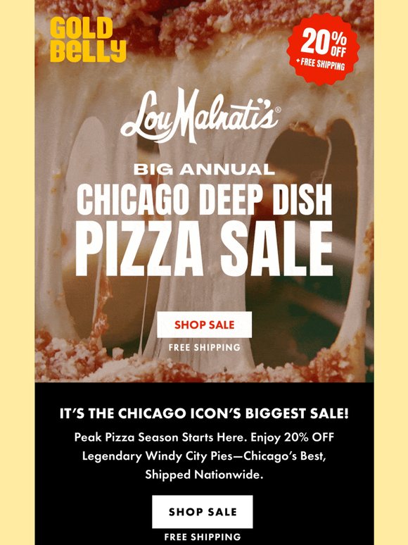 🍕 Lou Malnati’s Deep Dish PIZZA SALE!