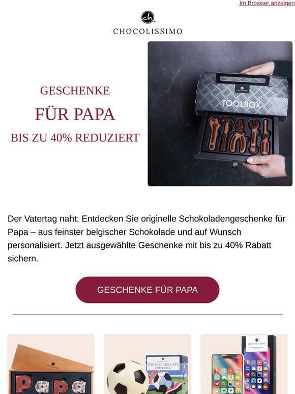 Vatertag naht: Jetzt Geschenke mit bis zu -40% Rabatt sichern