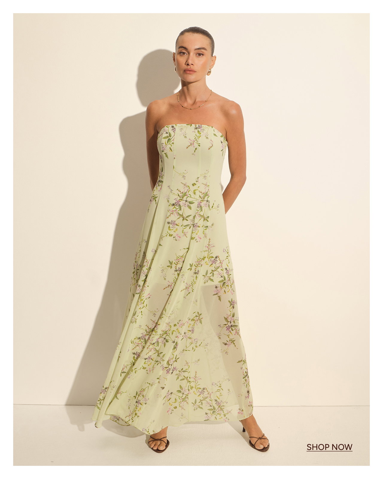 Kimora Strapless Midi Dress