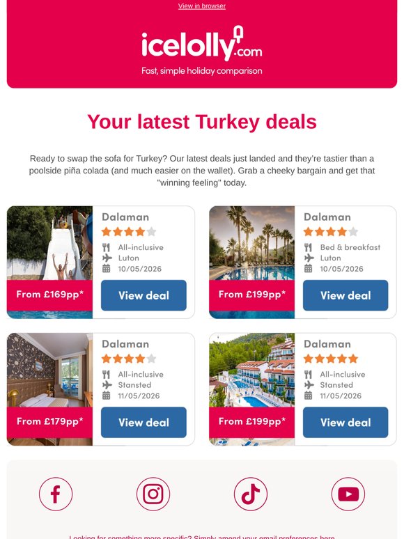 ✨ Turkey deals just for you!