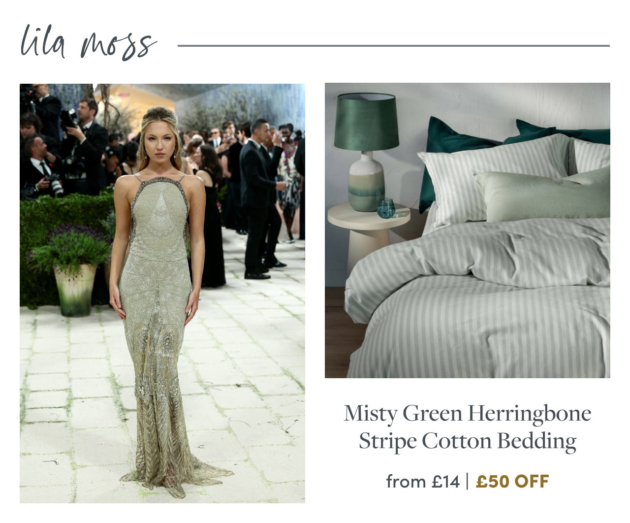 Misty Green Herringbone Bedding & Bed Sheets