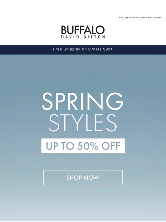 —, Don't Miss Our Spring Sale!