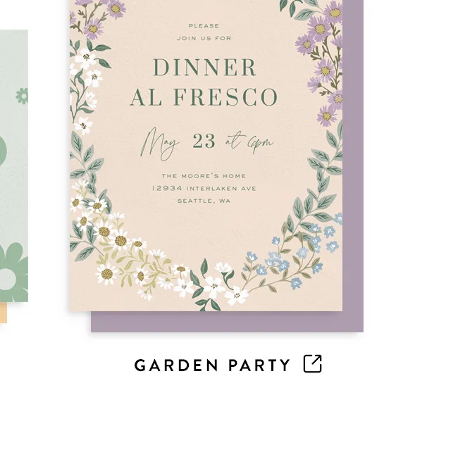 Browse Garden Party Invitations.