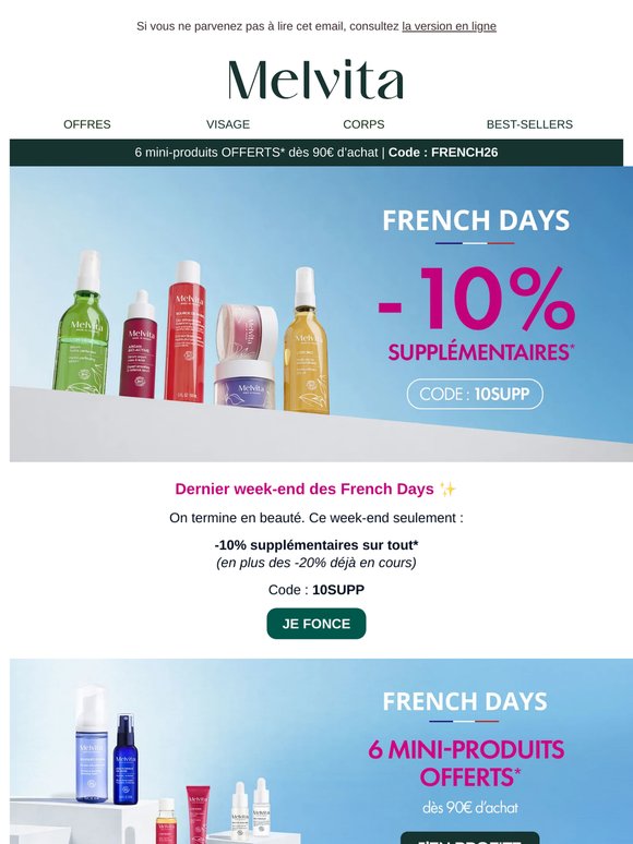 ⌛-10% supplémentaires pendant 48h seulement