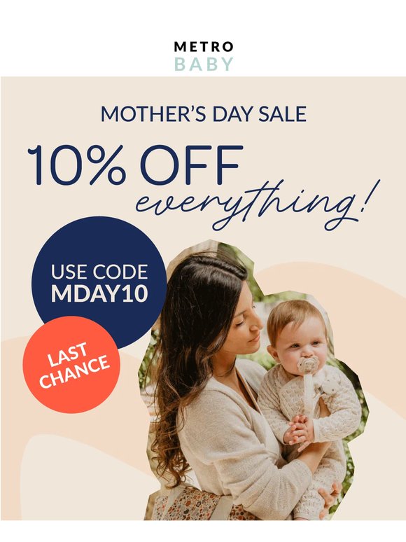 ⏰ Last Chance to Shop Mother's Day Sale ⏰