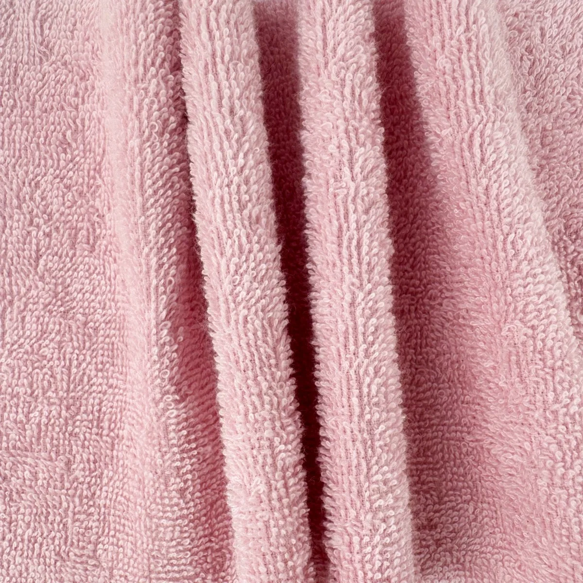Image of Cotton Terry Towelling Fabric Light Pink 112cm