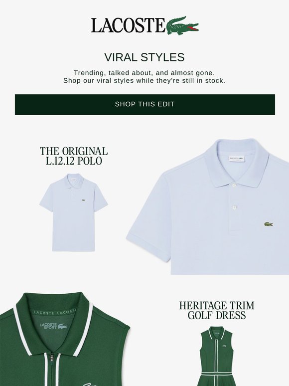 Styles of the moment.