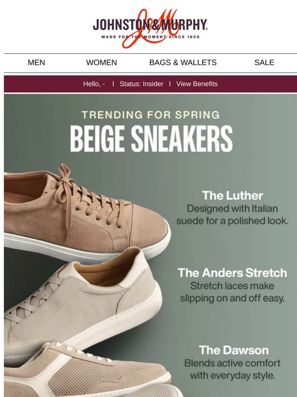 Trending Now: Beige Sneakers