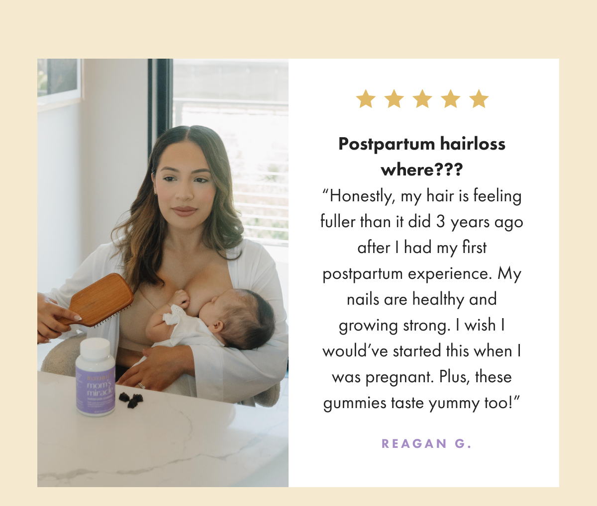 combat postpartum hair loss
