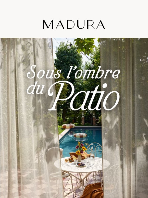 Sous l’ombre du patio ☀️