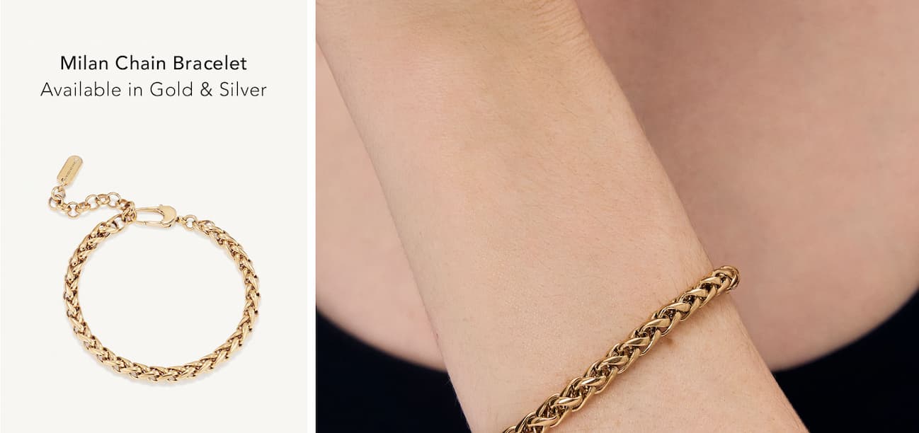 Milan Chain Bracelet Gold.