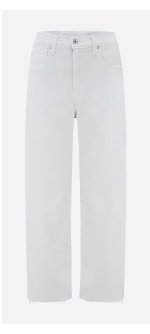 Hattie Crop Barrel Leg In Gallery White