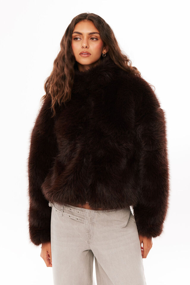 Mikki Faux Fur Jacket $100