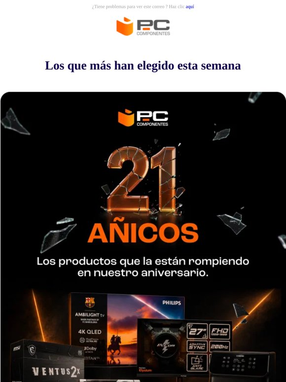 Hey te traemos los más vendidos del Aniversario, entra y echa un vistazo