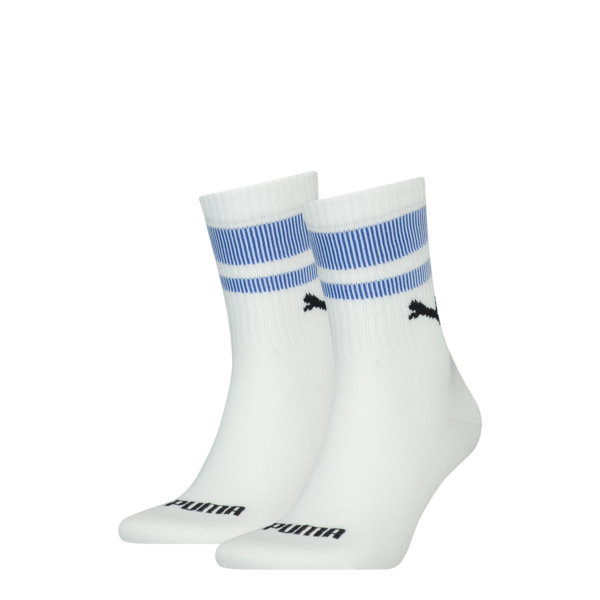 Image of Puma Sokken Short Crew New Heritage 2-pack Wit / Blauw