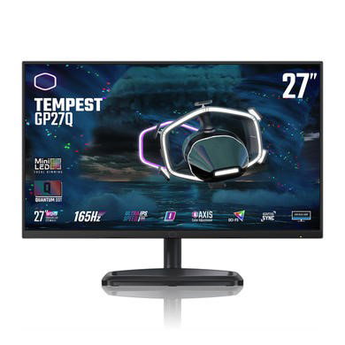 Cooler Master Tempest GP27Q 27 IPS WQHD HDR1000 Mini-LED 165Hz 1ms FreeSync/G-Sync Gaming Monitor
