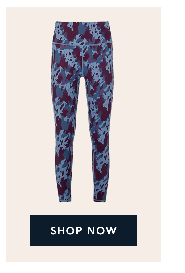 Farby Womens Breathable Performance Leggings - Smokey Blue Print