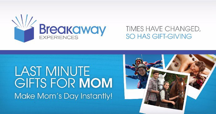 Breakaway Experiences Mother's Day Gift Ideas