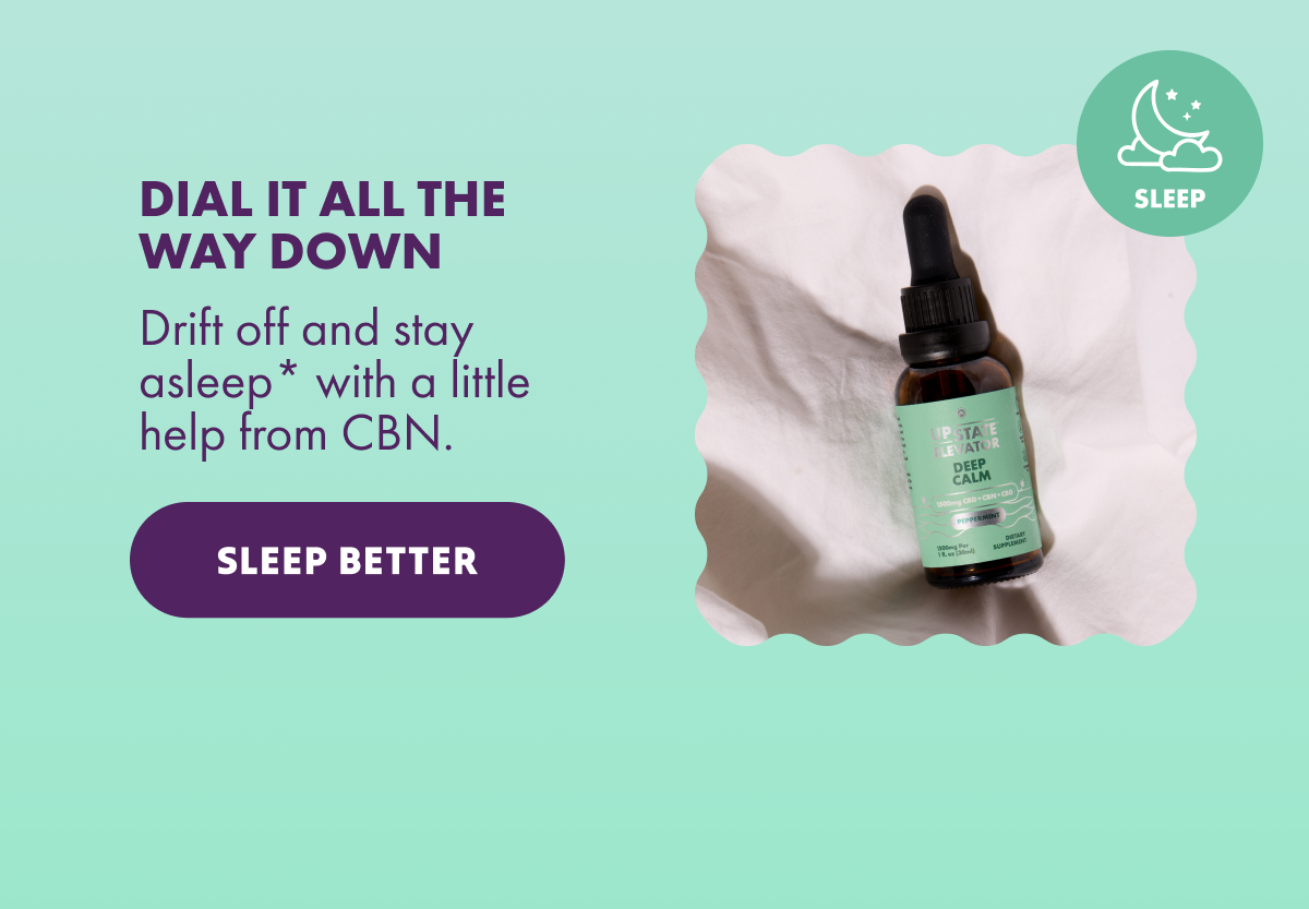 Sleep better with CBN