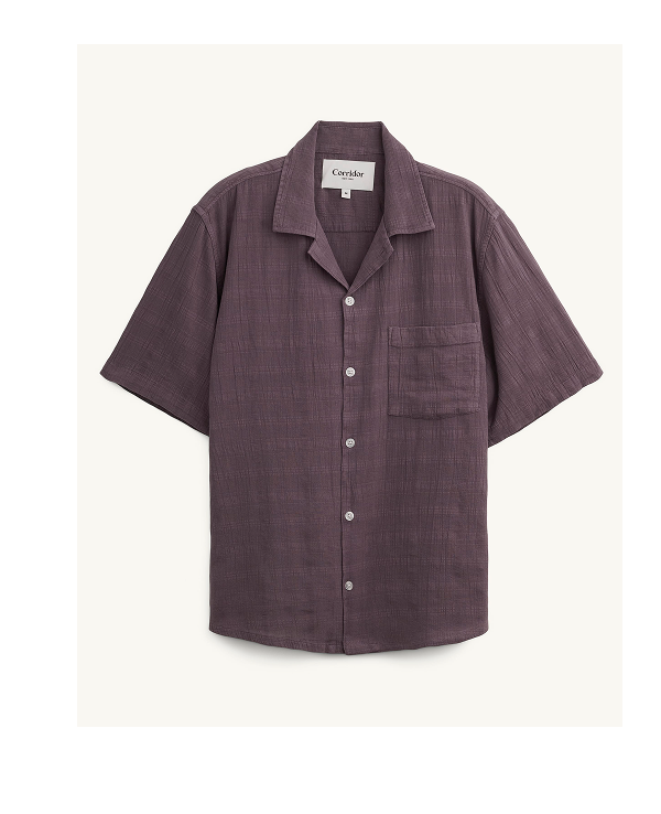 Washed Dobby SS - Purple