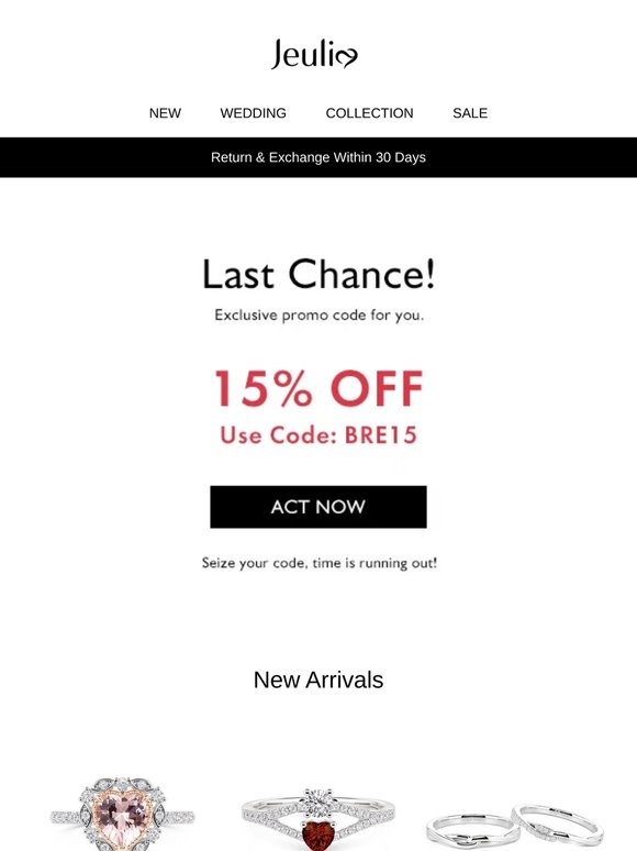 👉Last Call. Your 15% off expires soon.
