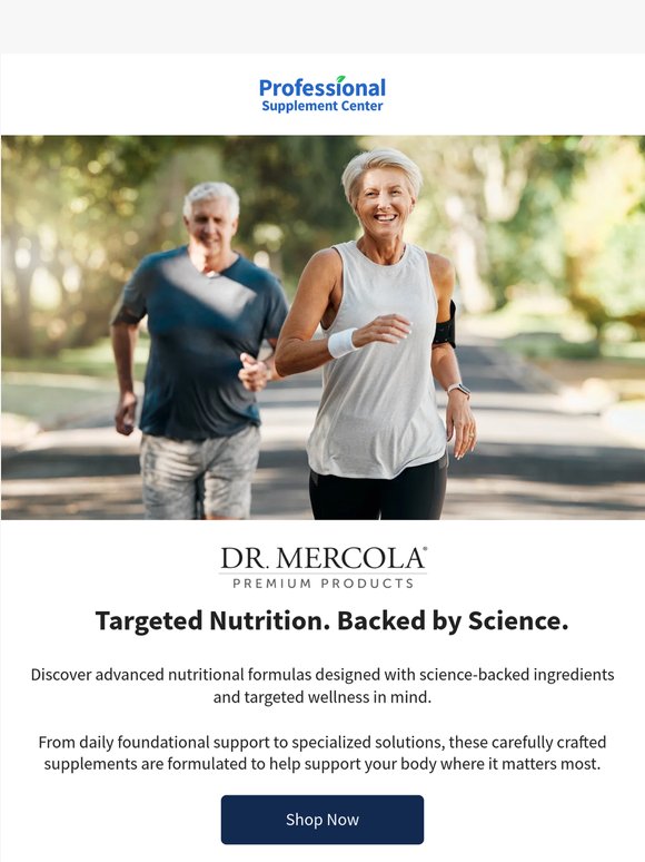 Targeted Nutrition. Backed by Science.