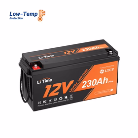 Batteria LiTime 12V 230Ah Plus con BMS 200A per basse temperature.