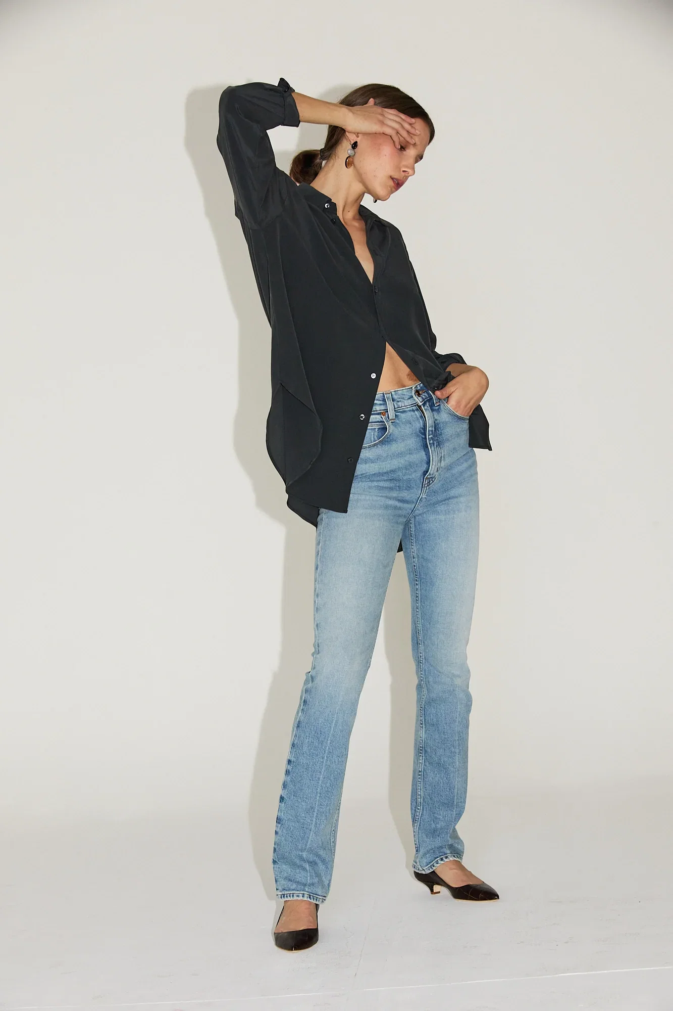 Image of The Slim Stovepipe Jean in Spring Indigo