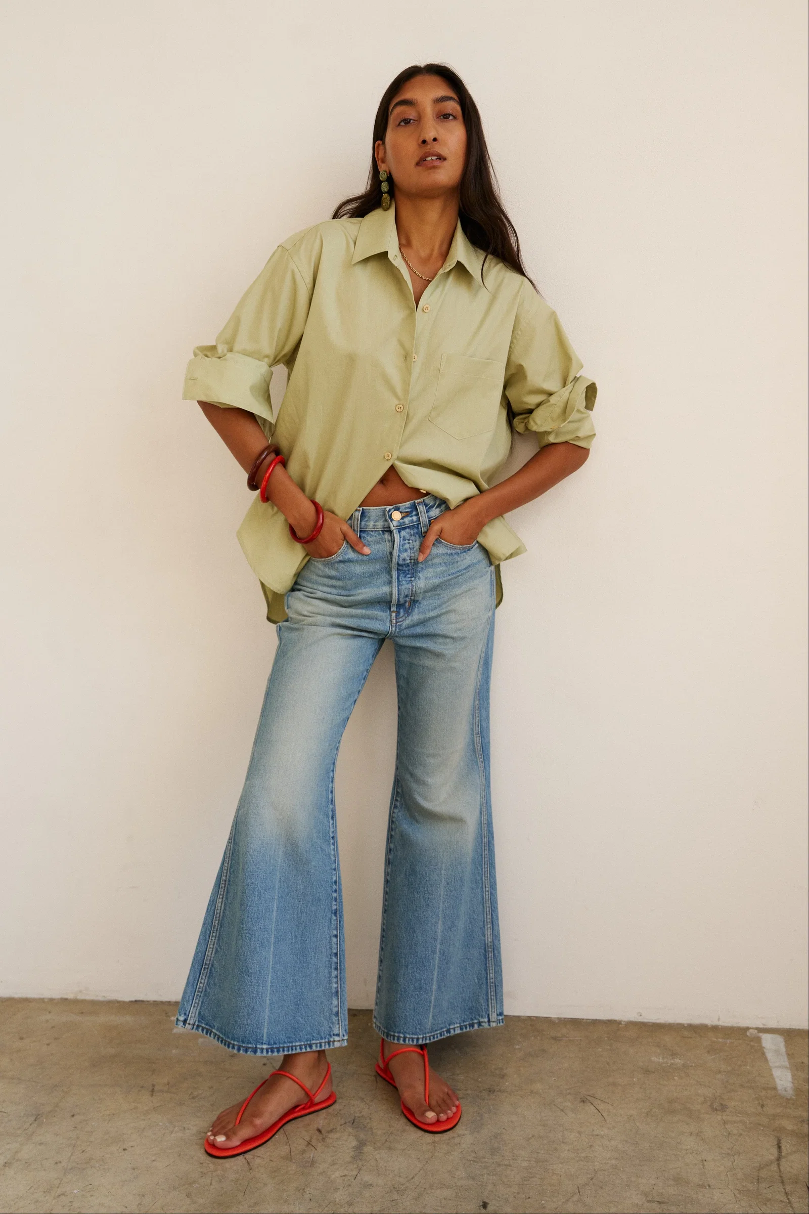 Image of The Bell Crop in Beach Indigo
