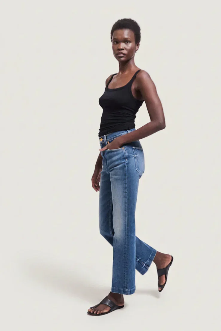 Image of The Kenickie Blind Crease in Ione Indigo