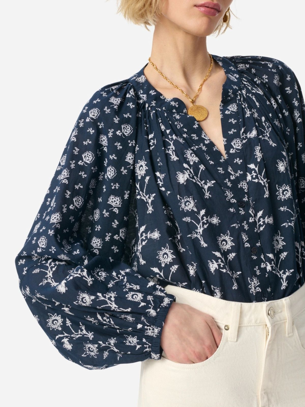 Gedeon Print Blouse - Black & White VANESSA BRUNO  Regular price£200.00