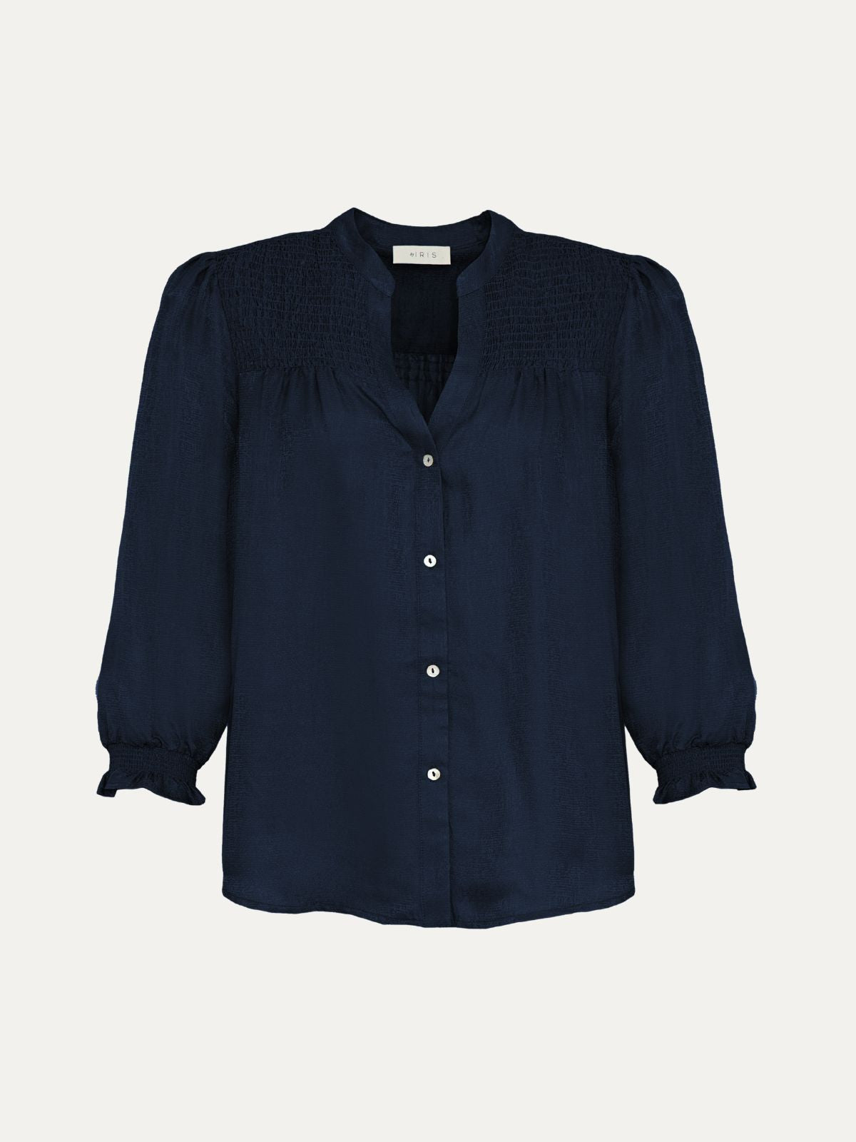Rhys Silk Blend Blouse - Navy BY IRIS  Regular price£145.00