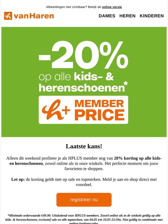 ⏳ Laatste kans! -20% op alle herenschoenen