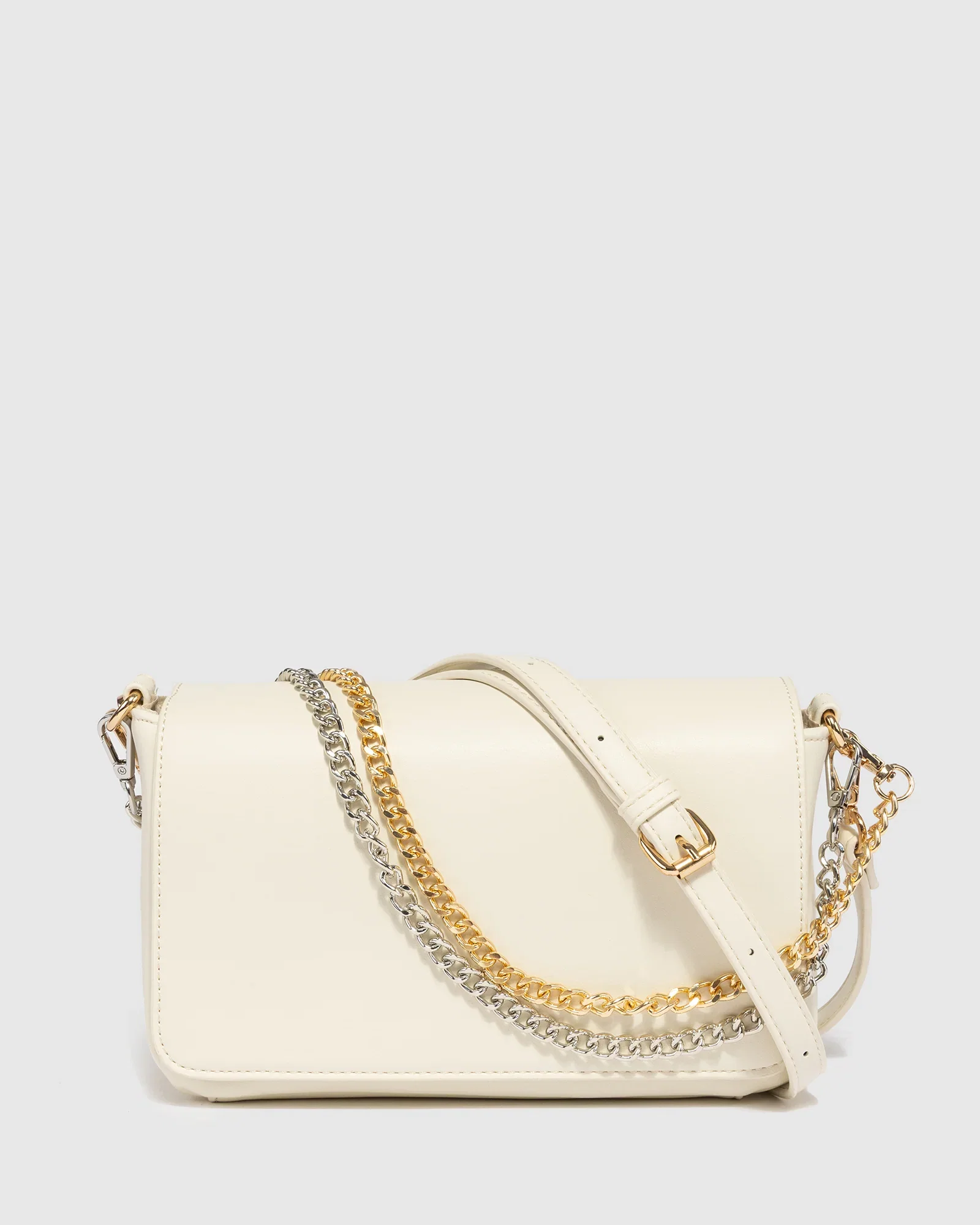 Image of Ivory Vivica Double Chain Shoulder