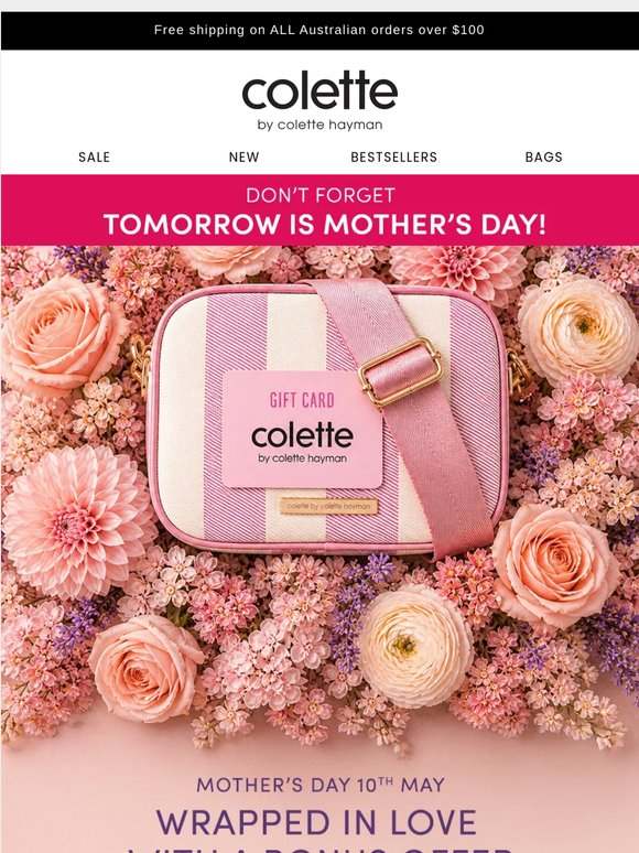 Tomorrow. Mother's day. No pressure.